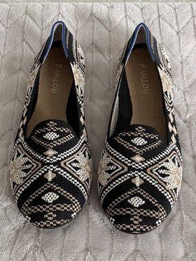 Rothy’s Dark Boho Lounge Loafers - Size 10 (Worn Once W/ Box)